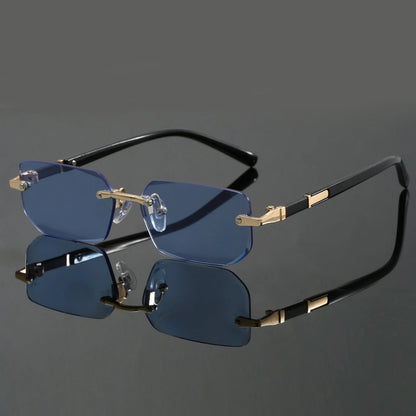 ALEJANDRO – Gafas de sol sin montura con bordes cortados y protección UV400