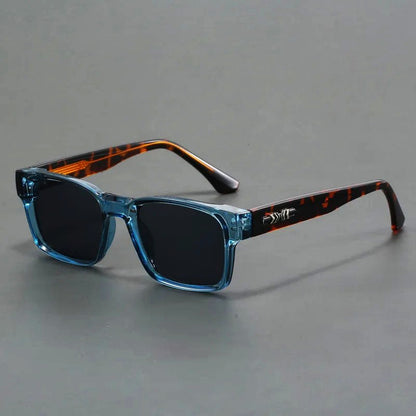 LEANDRO – Gafas de sol con montura cuadrada de acetato, lentes degradados y protección UV400