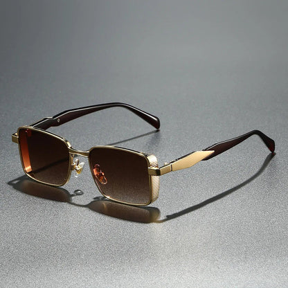 MARIO – Gafas de sol de montura cuadrada metálica con protección UV400