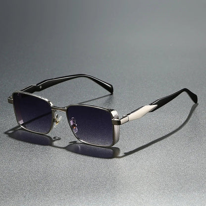 MARIO – Gafas de sol de montura cuadrada metálica con protección UV400