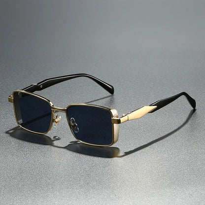 MARIO – Gafas de sol de montura cuadrada metálica con protección UV400
