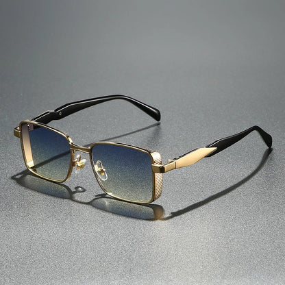 MARIO – Gafas de sol de montura cuadrada metálica con protección UV400