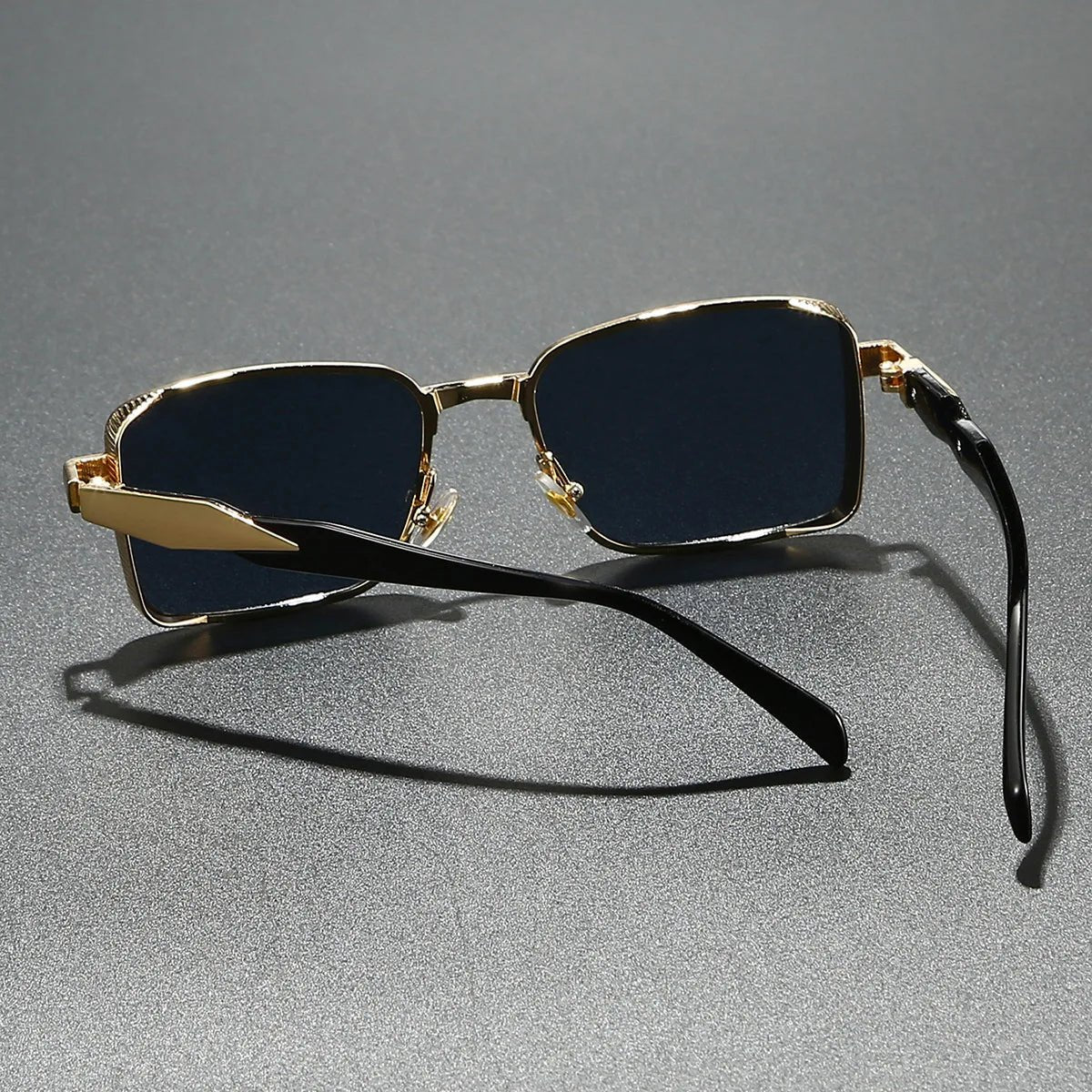 MARIO – Gafas de sol de montura cuadrada metálica con protección UV400