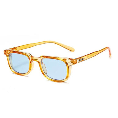 ROMEO – Gafas de sol con montura tortuga, lentes azul espejados y protección UV
