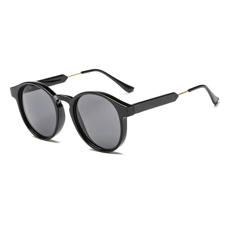 EMILIO – Gafas de sol redondas estilo vintage, ligeras y unisex