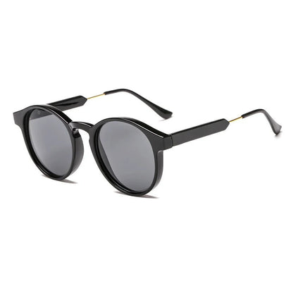 EMILIO – Gafas de sol redondas estilo vintage, ligeras y unisex