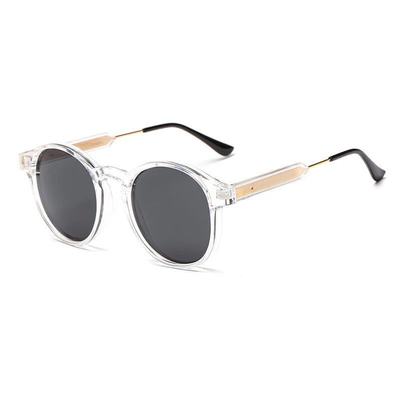 EMILIO – Gafas de sol redondas estilo vintage, ligeras y unisex