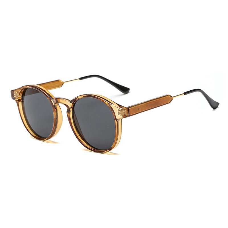 EMILIO – Gafas de sol redondas estilo vintage, ligeras y unisex