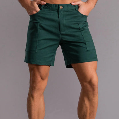 Nereo – Pantalones cortos cargo de hombre con corte recto
