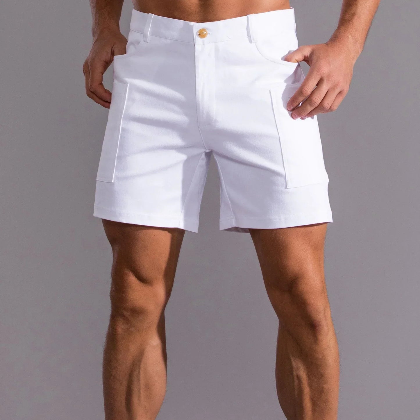Nereo – Pantalones cortos cargo de hombre con corte recto