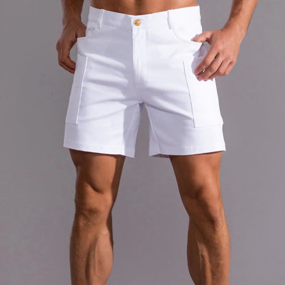 Nereo – Pantalones cortos cargo de hombre con corte recto