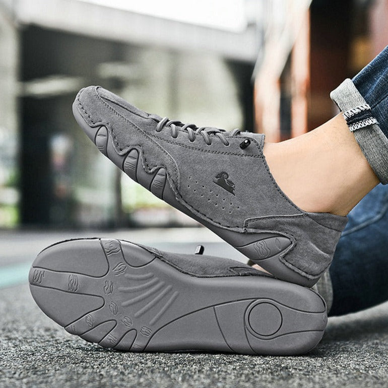 Zapatillas barefoot de piel unisex con suela flexible y gran agarre – PRIMALPATH