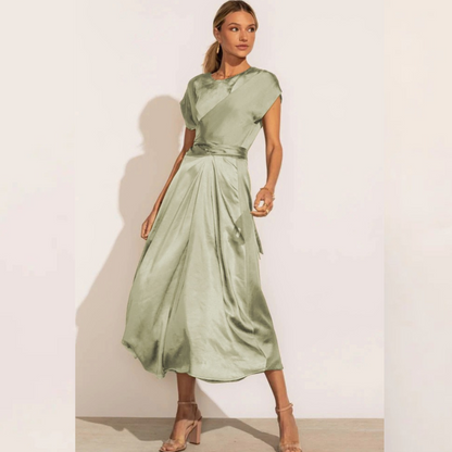 FELINE – Vestido de noche midi para mujer con diseño elegante