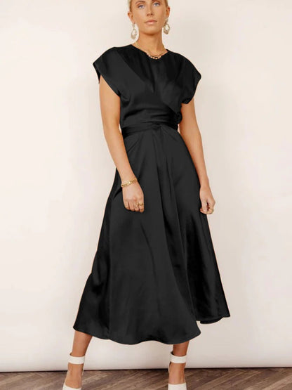 FELINE – Vestido de noche midi para mujer con diseño elegante