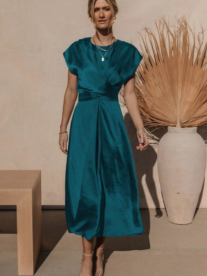 FELINE – Vestido de noche midi para mujer con diseño elegante
