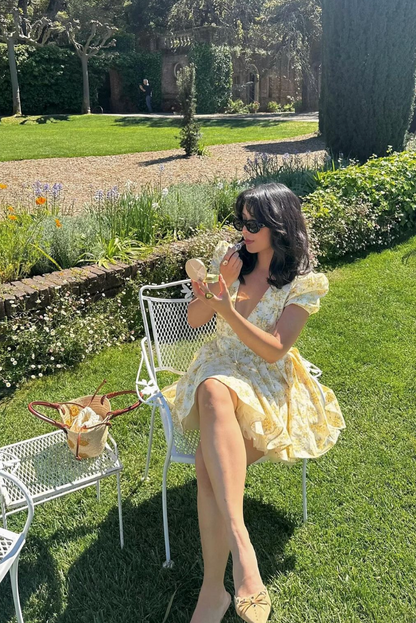 Seraphine – Vestido midi con botones frontales y manga larga para mujer