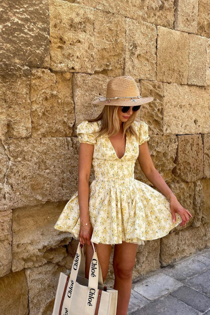 Seraphine – Vestido midi con botones frontales y manga larga para mujer