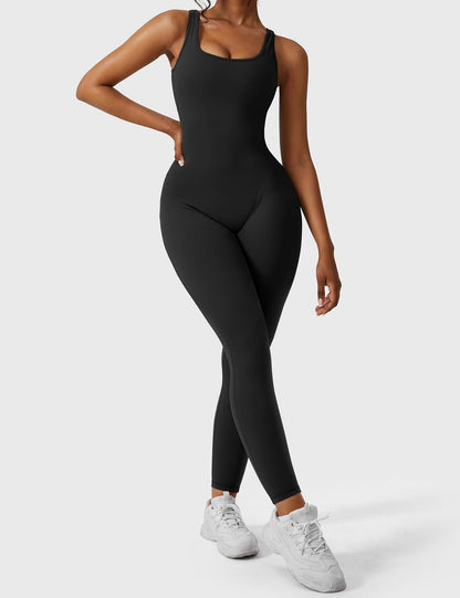 Elara – Mono elegante con espalda en V para mujer