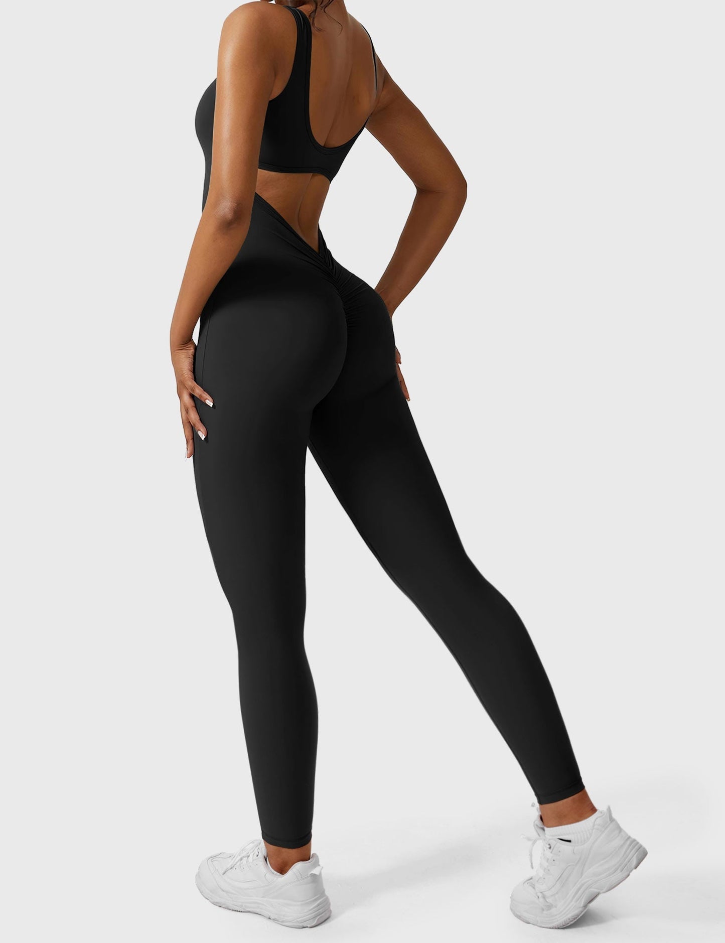 Elara – Mono elegante con espalda en V para mujer