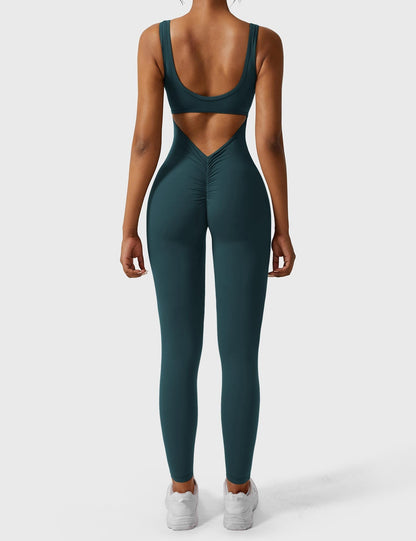 Elara – Mono elegante con espalda en V para mujer