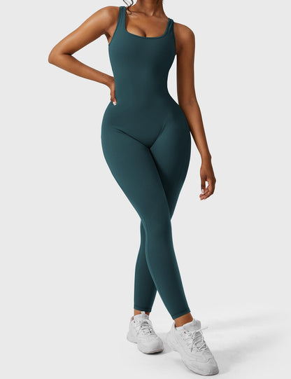 Elara – Mono elegante con espalda en V para mujer