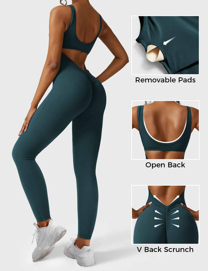 Elara – Mono elegante con espalda en V para mujer