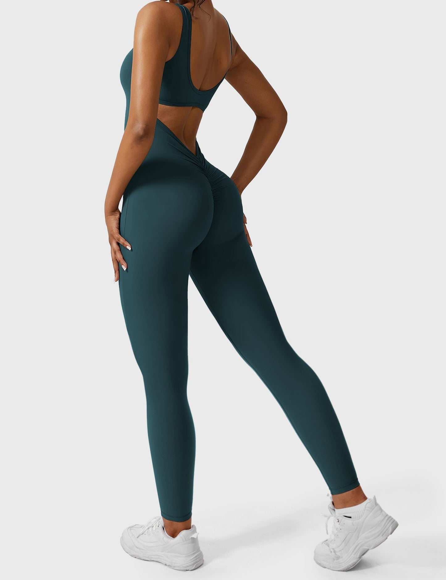 Elara – Mono elegante con espalda en V para mujer