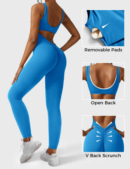 Elara – Mono elegante con espalda en V para mujer