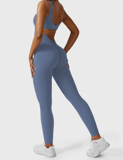 Elara – Mono elegante con espalda en V para mujer