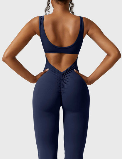 Elara – Mono elegante con espalda en V para mujer