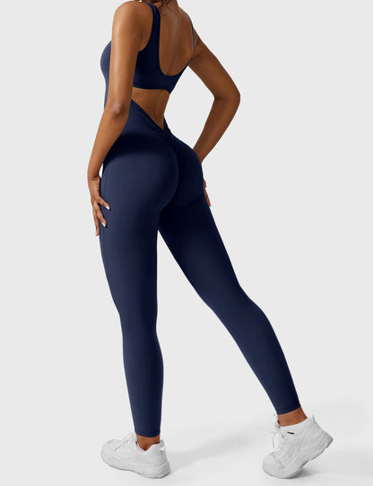 Elara – Mono elegante con espalda en V para mujer