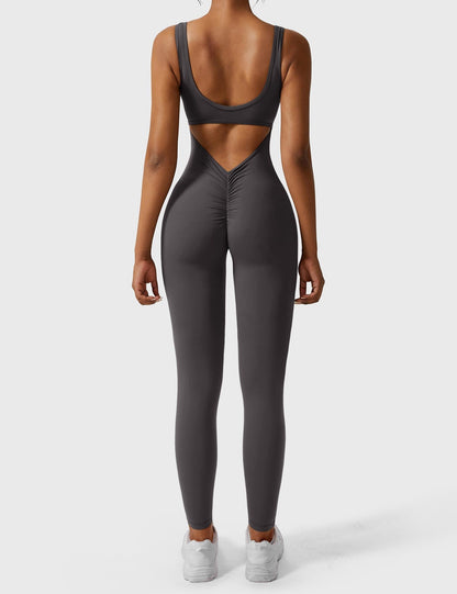 Elara – Mono elegante con espalda en V para mujer