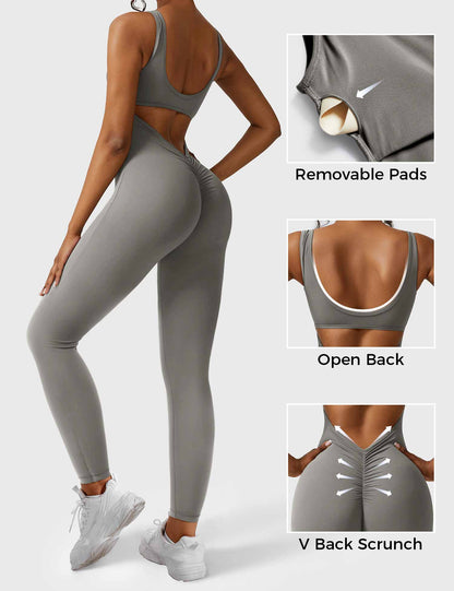 Elara – Mono elegante con espalda en V para mujer