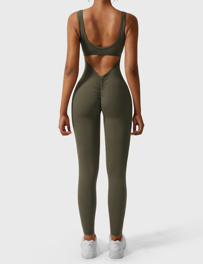 Elara – Mono elegante con espalda en V para mujer