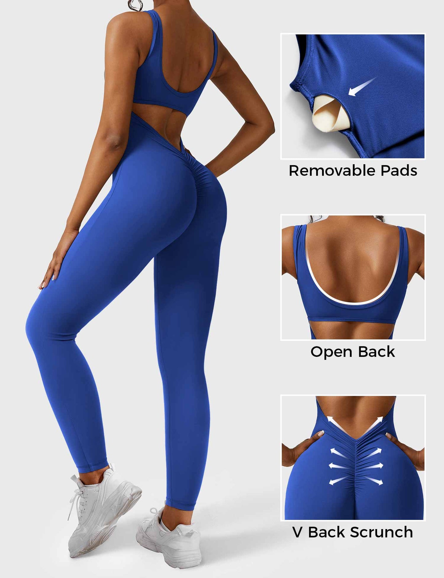 Elara – Mono elegante con espalda en V para mujer