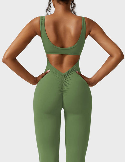 Elara – Mono elegante con espalda en V para mujer