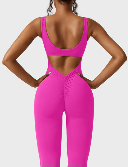 Elara – Mono elegante con espalda en V para mujer