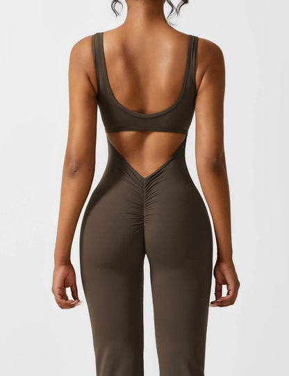 Elara – Mono elegante con espalda en V para mujer