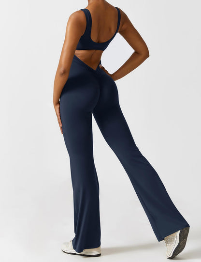 Elara – Mono elegante con espalda en V para mujer