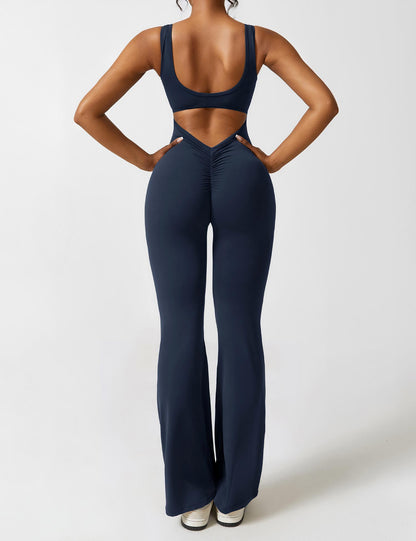 Elara – Mono elegante con espalda en V para mujer